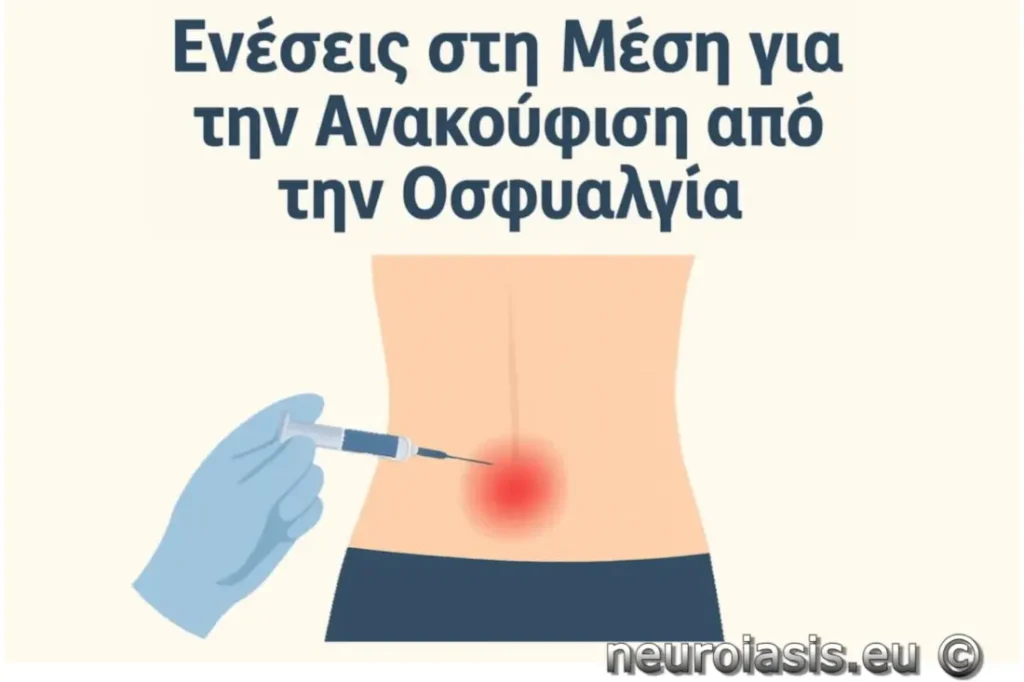 Ενέσεις στη μέση για την ανακούφιση από την Οσφυαλγία