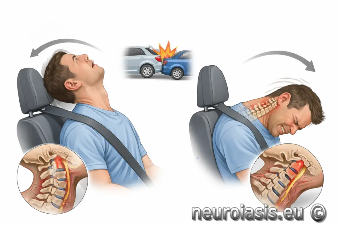 μηχανισμός κάκωσης whiplash τραυματισμός αυχένα “Δίκην μαστιγίου”